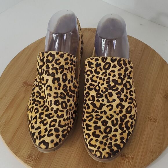 Crown Vintage Animal Print Calf Hair Carla 2 Loafer Closed Toe Women's 8.5 - Picture 2 of 10